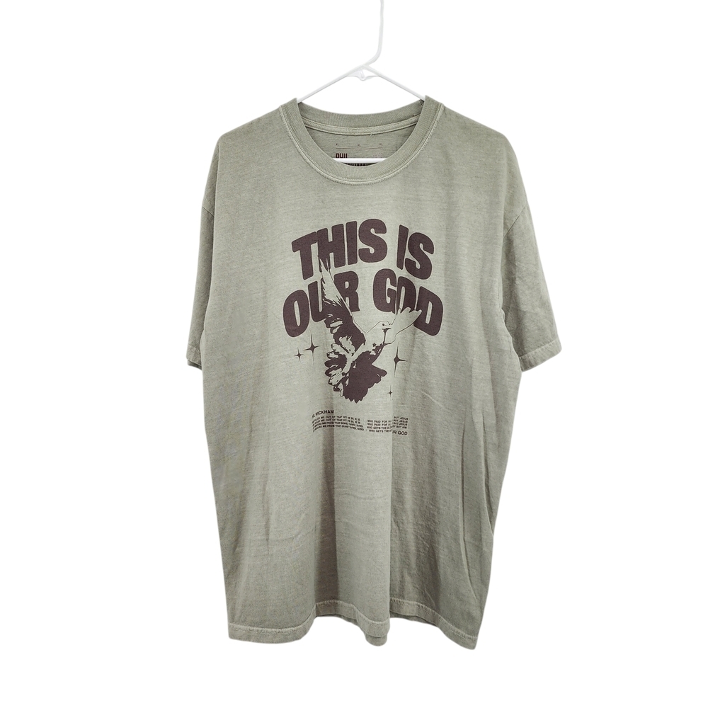 Phil Wickham Men's "This is Our God" Dove Graphic T-Shirt in Olive Green